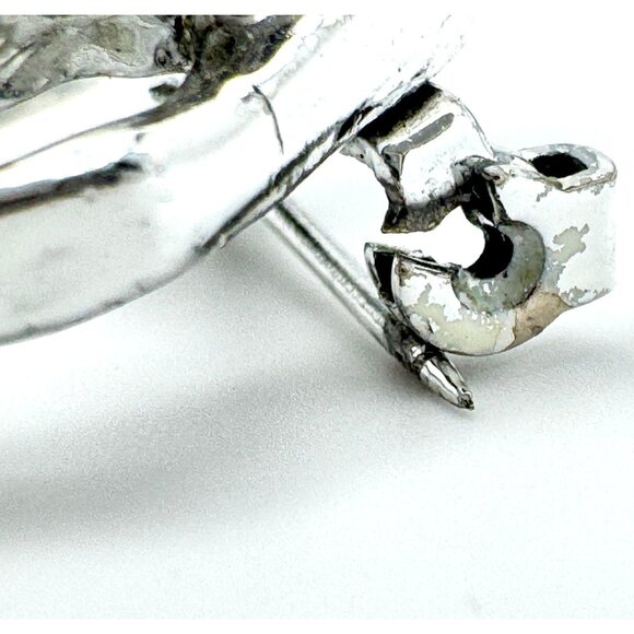 Horse Brooch Pin Silver Tone Vintage Running Design Approx. 1.5"x1" - Picture 7 of 8